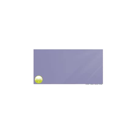 Ghent Aria Low Profile Glassboard, Non-Magnetic, 4'H x 8'W, Horizontal, Grape ARIASN48GP