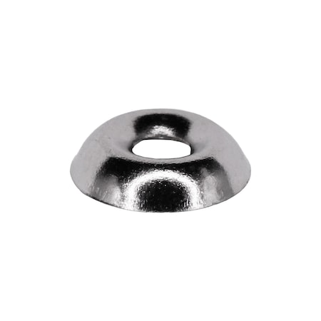 Auveco #4 Countersunk Washer Nickel On Brass, 100PK 612