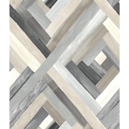 York Wallcoverings Wynwood Geometric Grey Wallpaper UC3834