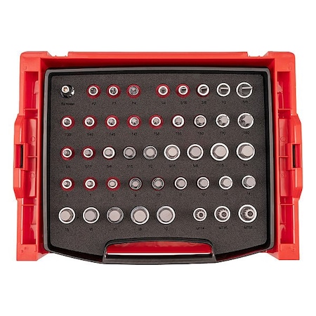 Tekton Socket Set, Steel, 17 1/2 in L SHB92701