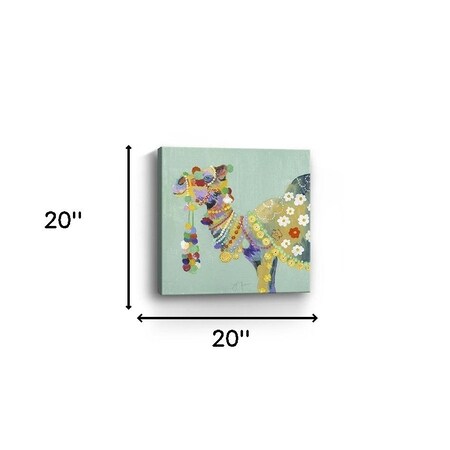 Homeroots Moroccan Party Camel Unframed Print Wall Art 398879