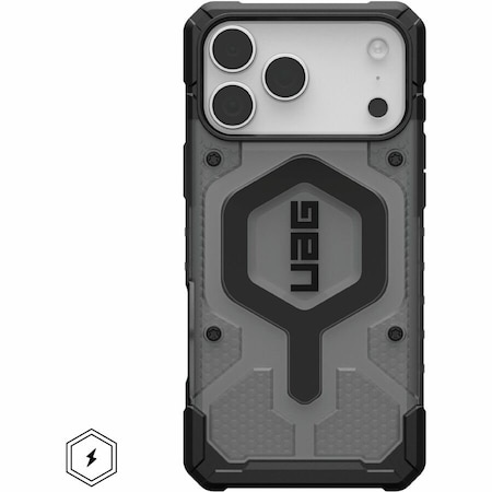 Urban Armor Gear Pathfinder Clear Magsafe Case For Apple Iphone 17 Pro Max - Ash And Black 114552113140
