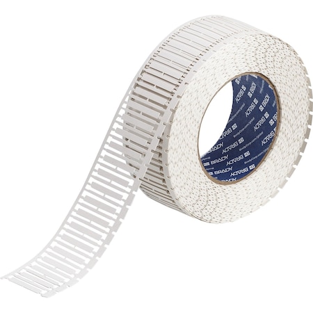 Brady DuraSleeve Polypropylene Wire Marker Inserts 0.163 in H x 1.181 in W WT 2500/RL DSTHT-30-390-2.5