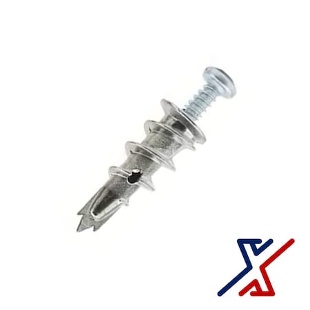 X1 Tools Screw Anchor, 1-1/5" L, Alloy Steel, 100 PK X1E-CON-ANC-DRY-1000x100