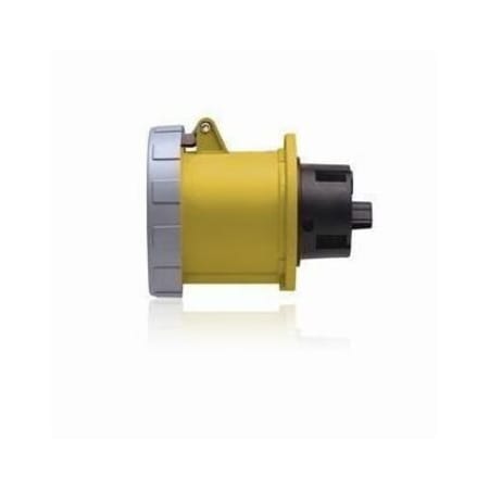 Leviton Industrial Grade Receptacle, Watertight, 100 Amp, 125 Volt 3100R4W