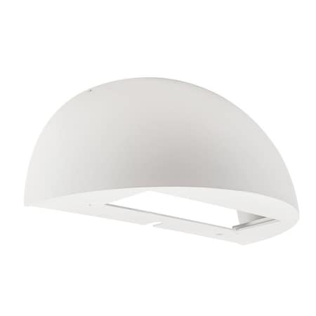 Keystone Quarter sphere shell.  White.  Used on series 5 full cutoff wall packs KT-WPLED-M5-QS-1-KIT-W