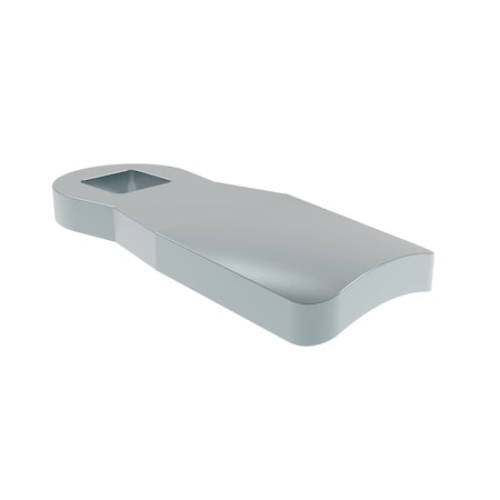 Southco Quarter-Turn Cam Latch Cam, 15.5mm .61 in Grip, Steel, Zinc Plate, Bright chromate E5-6710