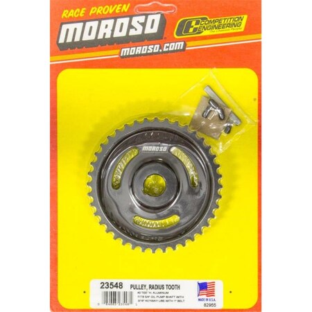 Moroso 23548 Dry Sump Pump Pulley 40T-Radius Tooth MOR23548