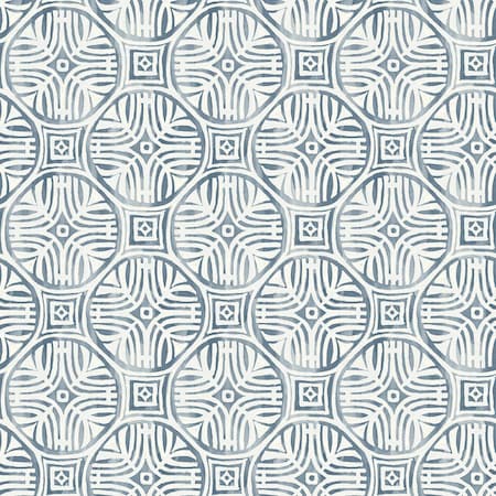 Chesapeake Sandee Navy Medallion Wallpaper 3125-72310