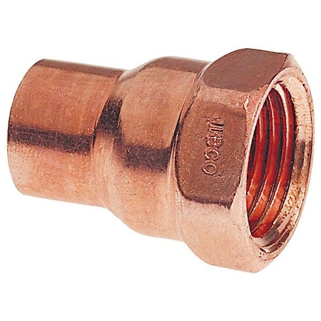 Nibco Straight, Copper, Cup3/4in, FNPT3/4in 9024951