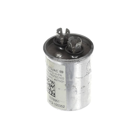 Heatcraft Capacitor, Run, 370 Volt, 50/60HZ, 15MFD, Round 7076951