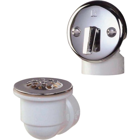 Keeney Mfg Schedule 40 PVC Triplever Half Pack Bath Drain Kit with Polished Chrome Trim 641PVC