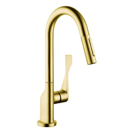 Axor Citterio Prep Kitchen Faucet 2-Spray Pull-Down, 1.75 GPM in Brushed Gold Optic 39836251