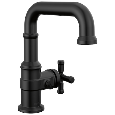 Delta Broderick Single Handle Bathroom Faucet In Matte Black 587SH-BL-DST