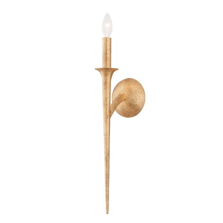 Troy Lighting Luca 1 Light Wall Sconce 4.75 In. Vintage Gold Leaf B1071-VGL
