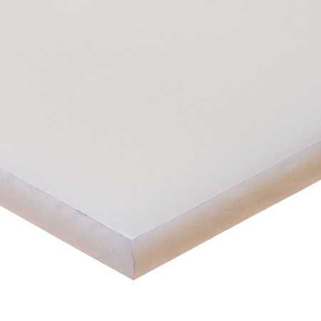 Zoro Select Polypropylene Plastic Sheet 6" L x 6" W x 2" Thick BULK-PS-PP-276