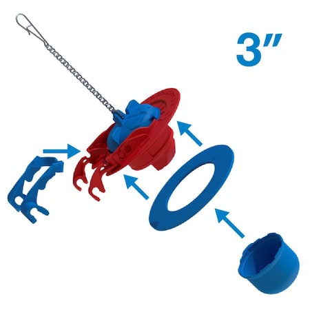 Fluidmaster Performax Fill Valve And Flapper Kit Multicolored Plastic/Rubber For Universal K-400H-043-T4