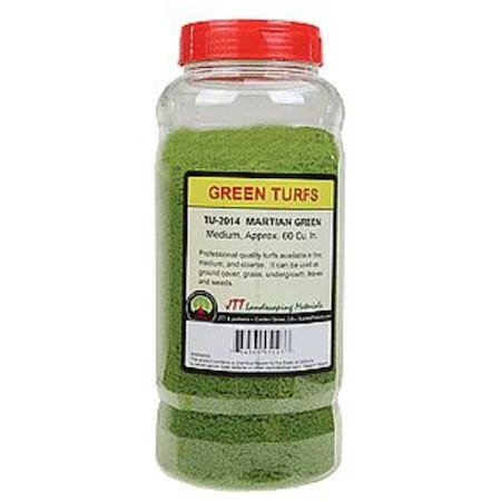 Jtt Scenery 60 cu. in. Medium Turf Martian, Green JTT95103