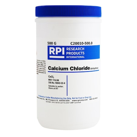 Rpi Calcium Chloride Anhydrous, 500 Grams C20010-500.0