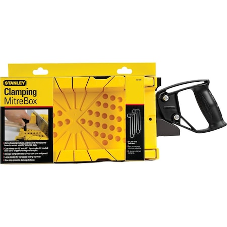 Stanley Plastic Clamping Miter Box & 14'' Saw 20-600