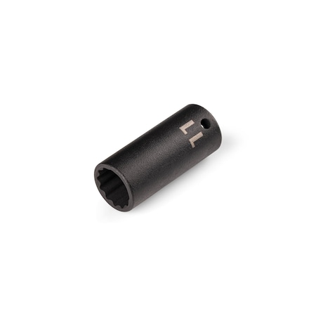 Tekton 1/4 Inch Drive x 11 mm Semi-Deep 12-Point Impact Socket SID04311