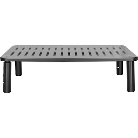 Lorell Device Stand, Height-Adjustable, 44 lb Capacity, 5.5" x 9.3" x 14.5", Black LLR18329