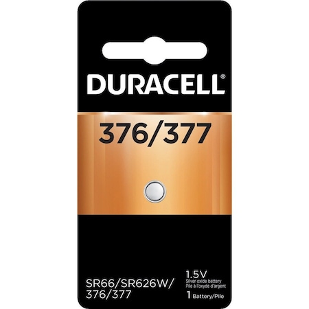 Duracell Button Cell General Purpose Battery - For Multipurpose - 28 mAh - 1.5 V DC - 1 Each D377BPK