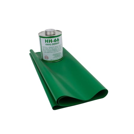 Mytee Products Vinyl Tarp Repair Kit: 18oz Green Tarp Patch and Vinyl Cement TRK-Green