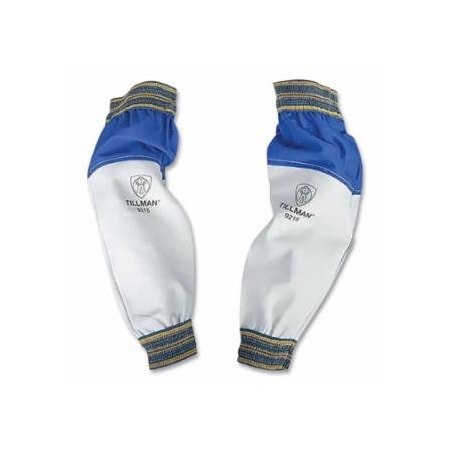 Tillman 9215 Goatskin and Flame Resistant Cotton Sleeve, 9 oz, 18 in L, Royal Blue 724-9215