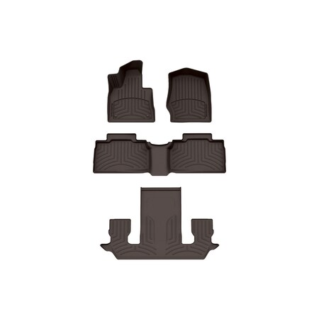 Weathertech Cocoa, Front and Rear and Rear FloorLiner HP 471716-1-2-3IM