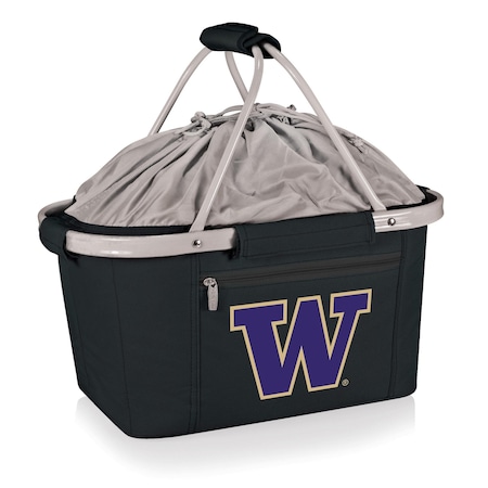 Picnic Time Family Of Brands NCAA Washington Huskies Metro Shopping Basket - Insulated Picnic Basket 645-00-175-624-0