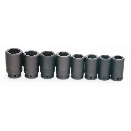 Williams 3/4" Drive Impact Socket Set, SAE, 7 pcs JHWWS-16-7H