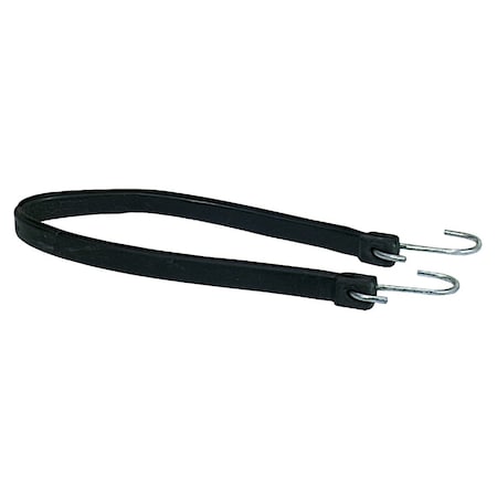 Unbranded 25.5'' Hook-to-Hook Black Rubber Tarp Strap 574275