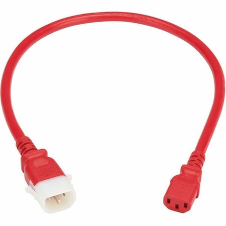 Eaton Tripp Lite series PDU Power Cords C13 to P-Lock C14 Heavy-Duty 15A 250V 14 AWG 2ft Red, 6PK P005-E02-ARD-6