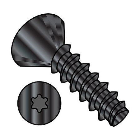 Zoro Select 8-16X3/4 6Lobe Flat Plast Alt48-2 Ss Pas Bl Ox Wx, 5000Pk 0812LTF188B