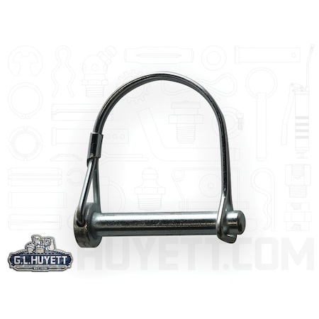 Huyett Snap & Lock Pin, RH, 2-Wire, Zn Plt Low Carbon Steel, .375 Dia x 1.5 L x 1.75 Shk L SNAP-375-1500R