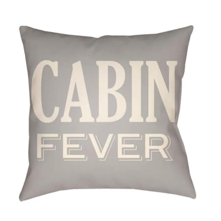 Artistic Weavers Lodge Cabin Cabin Fever Poly Filled Pillow - Light Gray & Beige - 20 x 20 in. LGCB2030-2020