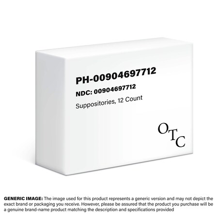 Major Pharmaceuticals Hemorrhoidal Suppositories, 12PK 00904697712
