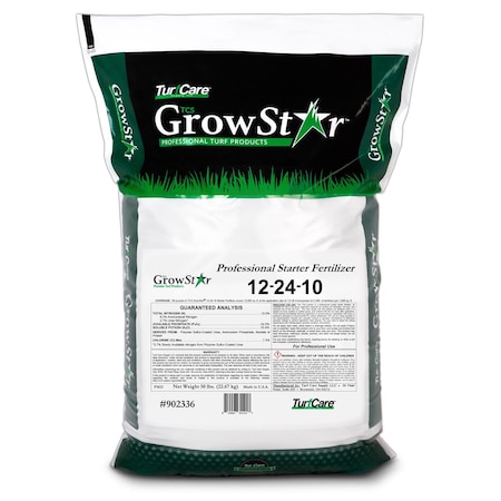 Growstar 12-24-10 Lawn Starter Lawn Fertilizer For All Grasses 6000 sq ft 902336