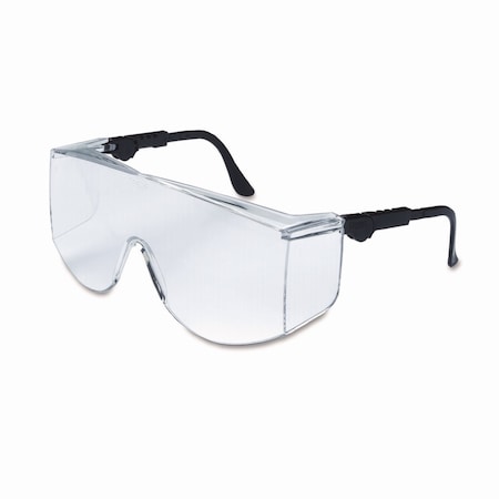 Mcr Safety Tacoma, Safety Glasses, Anti-Scratch, Clear Lens, Black Frame, Full-Frame TC110XL