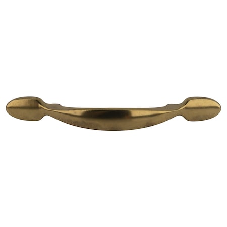 Brixwell Spoon Foot Modern Style Cabinet Pull 3 in Center To Center Light Brass BX252LB