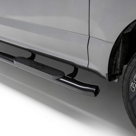Aries 4'' Black Steel Oval Side Bars, Select Toyota Tacoma Double Cab S222029