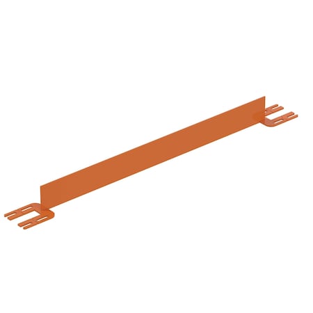 Vestil TOEBOARD FOR PIPE SAFETY RAILING 48 INCHES ORANGE VDKR-4-TB-OR