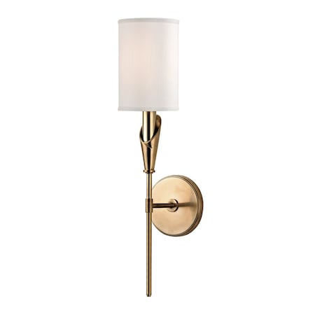 Hudson Valley Lighting Tate 1 Light Wall Sconce 4.75 In. Aged Brass 1311-AGB