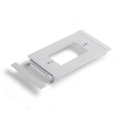 Famatel Usa Wire Duct Wall Plate Accessory, White 71504-M