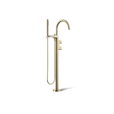 Kohler Components Floor-mount bath filler trim with lever handles and handshower T77984-4-AF