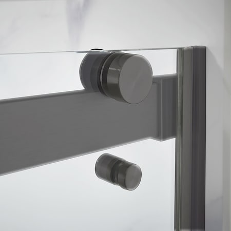 Craft And Main Double Roller Shower D, 60x76in, Frameless LGDR6076-CL-GMG