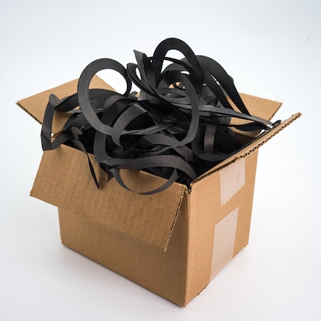 Non-Branded 1/8in Paper Spiral Cushion Fill -Black PSCBL