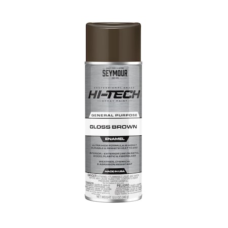 Seymour Of Sycamore Hi Tech Enamel Spray Paint Gloss Brown 16-130