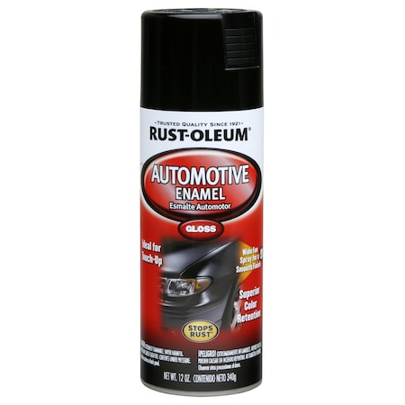 Rust-Oleum Auto Body Paint, Black, 12 oz. 252462
